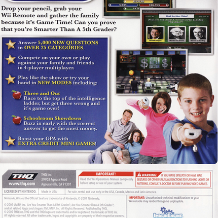 Are You Smarter Than a 5th Grader?: Game Time - Nintendo Wii