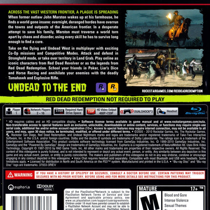 Red Dead Redemption: Undead Nightmare - PlayStation 3