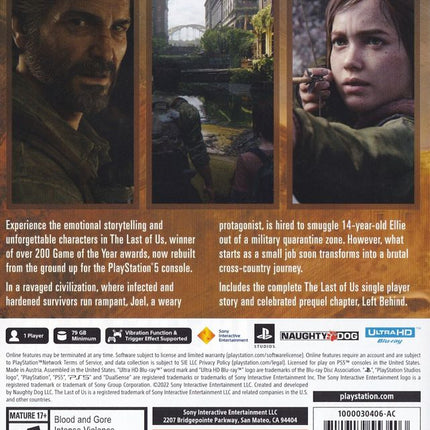 The Last of Us: Part I - Playstation 5
