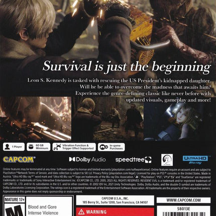 Resident Evil 4 - Playstation 5