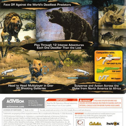 Cabela's Dangerous Hunts 2011 - Nintendo Wii