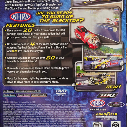 NHRA Drag Racing: Countdown to the Championship - PlayStation 2