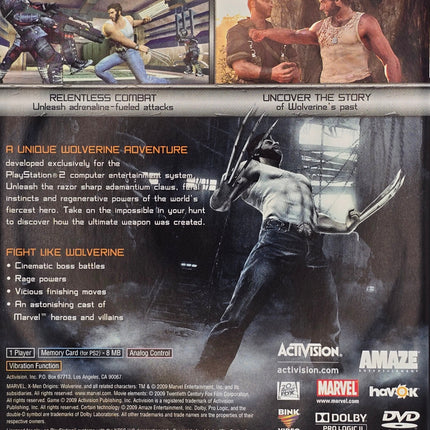X-Men Origins: Wolverine - PlayStation 2