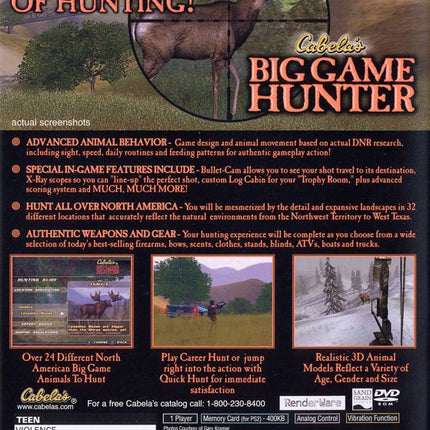 Cabelas: Big Game Hunter - Playstation 2