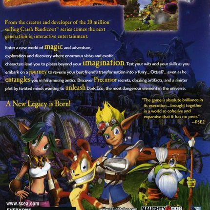 Jak and Daxter: The Precursor Legacy (Greatest Hits) - Playstation 2