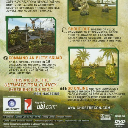 Tom Clancy's Ghost Recon: Jungle Storm - PlayStation 2