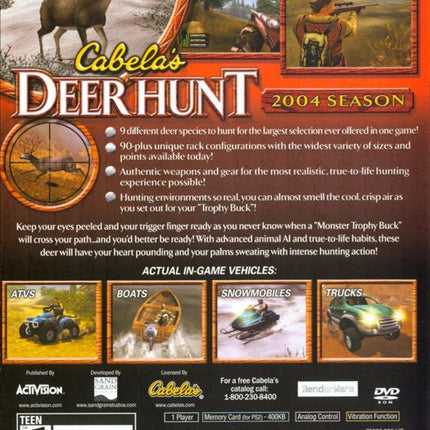 Cabela's Deer Hunt: 2004 Season - PlayStation 2