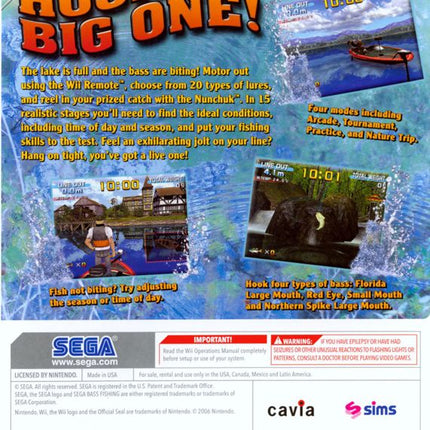 Sega Bass Fishing - Nintendo Wii