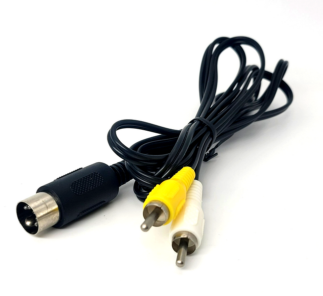 Sega Genesis Model 1 / Sega Master System AV Cable (Composite) 6ft – Audio Video Cable