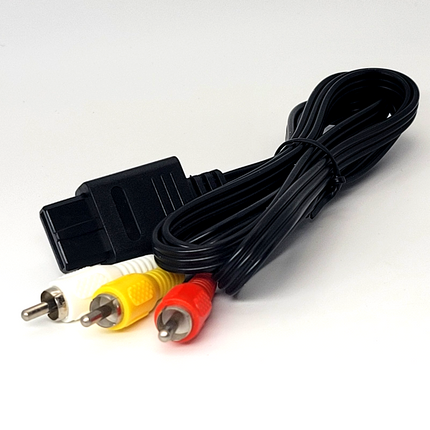 Nintendo 64 / SNES / GameCube AV Cable (Composite) 6ft – Audio Video Cable
