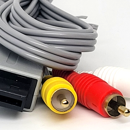 Nintendo Wii / Wii U AV Cable (Composite) 6ft – Audio Video Cable