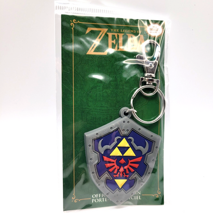 The Legend of Zelda Hylian Shield Rubber Keychain