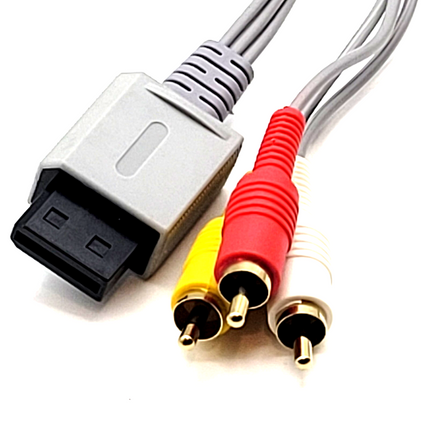 Nintendo Wii / Wii U AV Cable (Composite) 6ft – Audio Video Cable