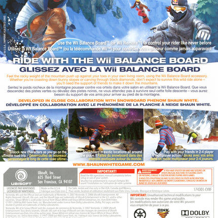 Shaun White Snowboarding: Road Trip - NIntendo Wii