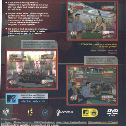 Stacked: With Daniel Negreanu - PlayStation 2