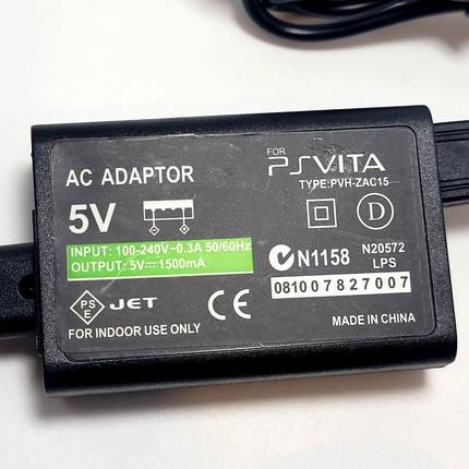 AC Power Adapter for PS Vita 2000 Slim