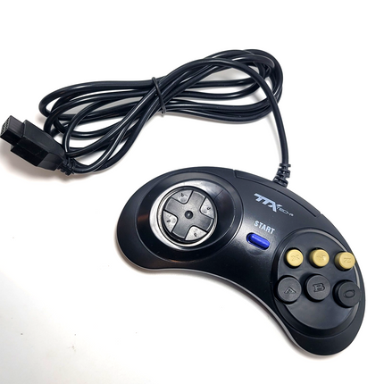 Sega Genesis Wired Controller Black – TTX Tech
