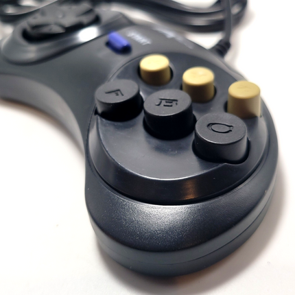 Sega Genesis Wired Controller Black – TTX Tech