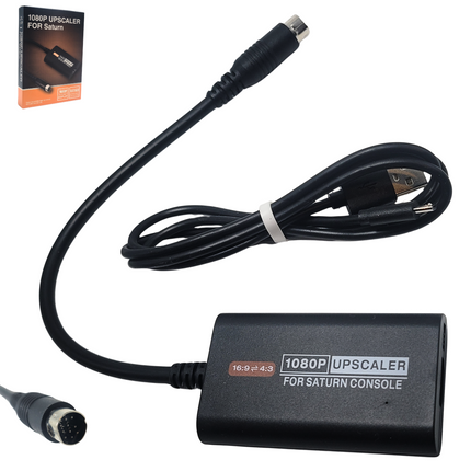 HDMI Upscaler Adapter for Sega Saturn 1080p – 4:3 / 16:9