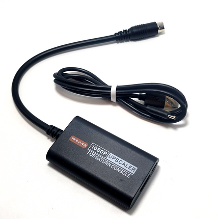 HDMI Upscaler Adapter for Sega Saturn 1080p – 4:3 / 16:9