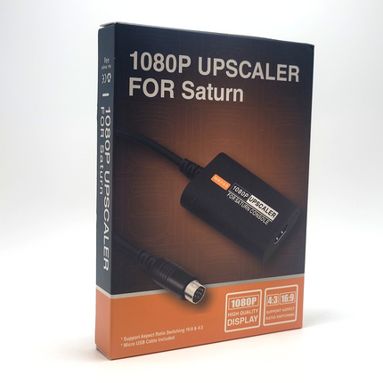 HDMI Upscaler Adapter for Sega Saturn 1080p – 4:3 / 16:9