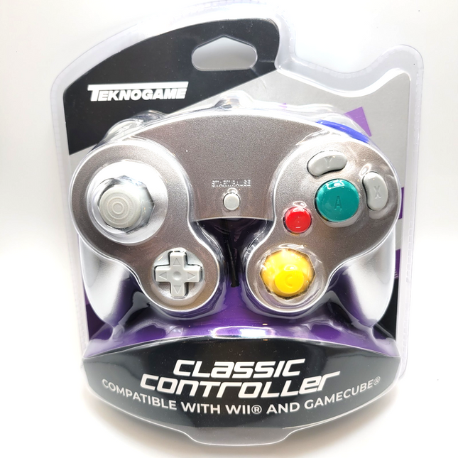 GameCube / Wii Wired Controller Silver - TeknoGame®