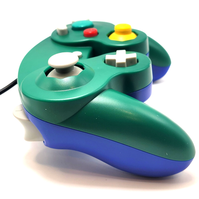 GameCube / Wii Wired Controller Green & Blue - TeknoGame®