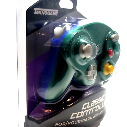 GameCube / Wii Wired Controller Green & Blue - TeknoGame®