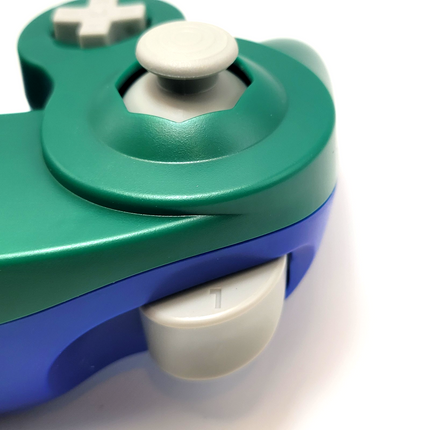 GameCube / Wii Wired Controller Green & Blue - TeknoGame®