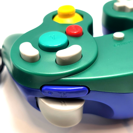 GameCube / Wii Wired Controller Green & Blue - TeknoGame®