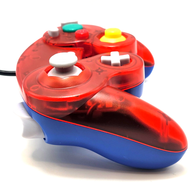 GameCube / Wii Wired Controller Red & Blue - TeknoGame®