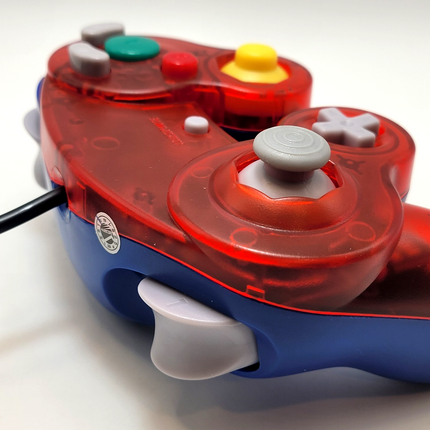 GameCube / Wii Wired Controller Red & Blue - TeknoGame®