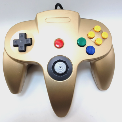 Nintendo 64 Wired Controller Gold - TeknoGame®