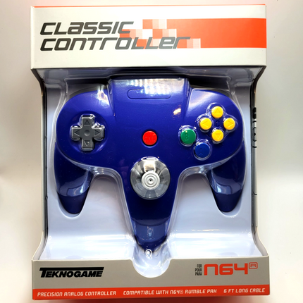 Nintendo 64 Wired Controller Blue - TeknoGame®