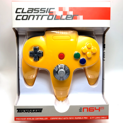 Nintendo 64 Wired Controller Yellow - TeknoGame®