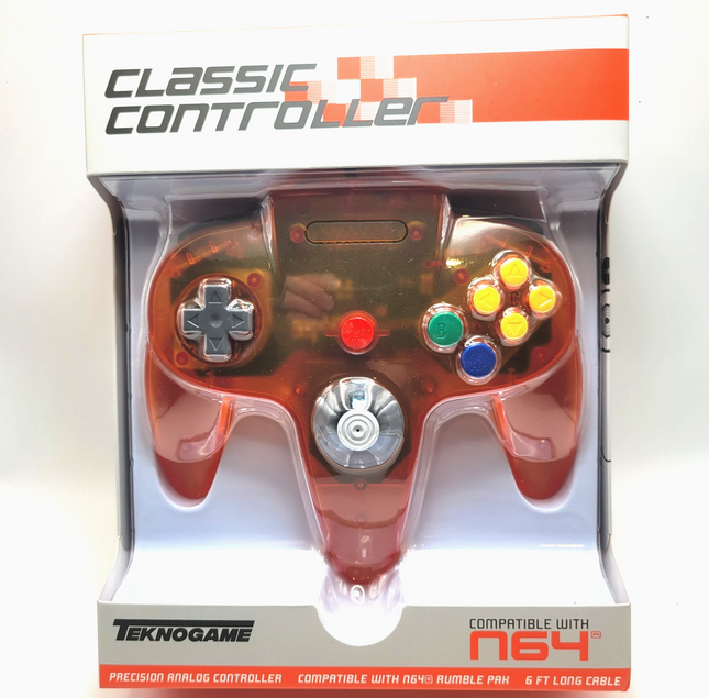 Nintendo 64 Wired Controller Fire Orange - TeknoGame®