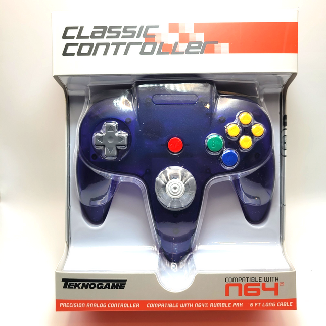 Nintendo 64 Wired Controller Grape Purple - TeknoGame®