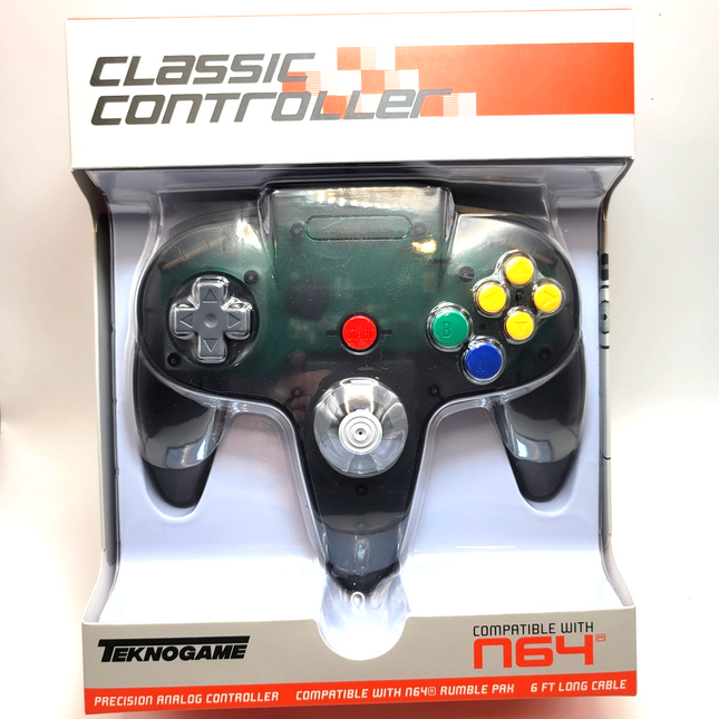 Nintendo 64 Wired Controller Smoke Black - TeknoGame®