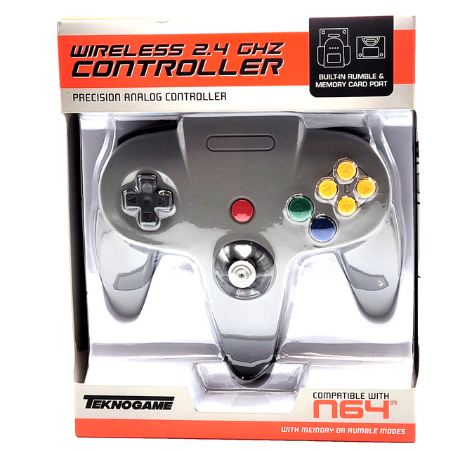 Nintendo 64 Wireless Controller Gray - TeknoGame®