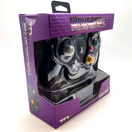 GameCube / Wii Wireless WaveDash Controller Black - TTX Tech