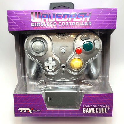 GameCube / Wii Wireless WaveDash Controller Silver - TTX Tech