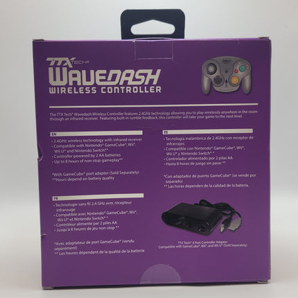 GameCube / Wii Wireless WaveDash Controller Silver - TTX Tech