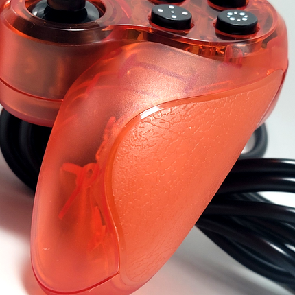 PlayStation / PlayStation 2 Wired Analog Controller Clear Red - TTX Tech