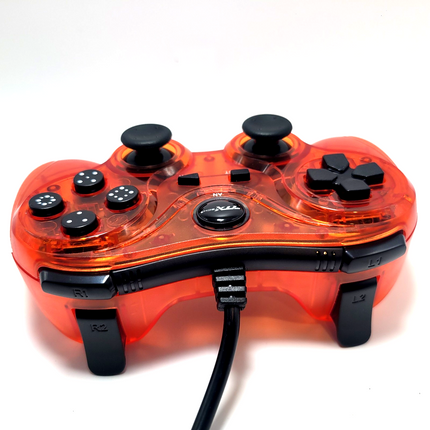 PlayStation / PlayStation 2 Wired Analog Controller Clear Red - TTX Tech