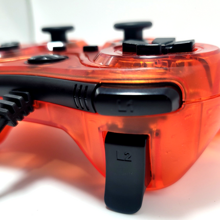 PlayStation / PlayStation 2 Wired Analog Controller Clear Red - TTX Tech