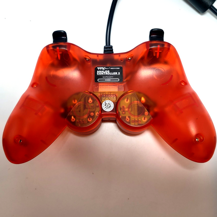 PlayStation / PlayStation 2 Wired Analog Controller Clear Red - TTX Tech