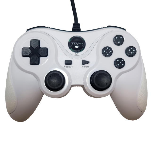 PlayStation / PlayStation 2 Wired Analog Controller White - TTX Tech