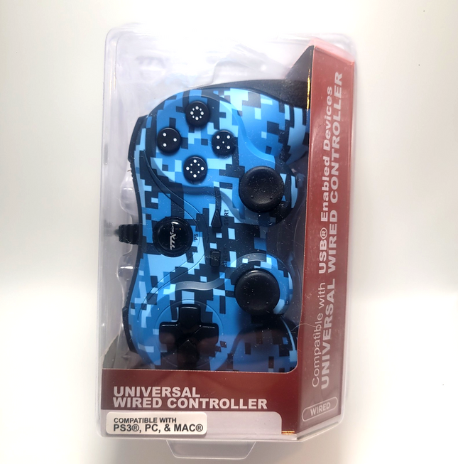 PlayStation 3 Wired Controller for PS3 / PC / USB by TTX Tech - Digicamo Blue