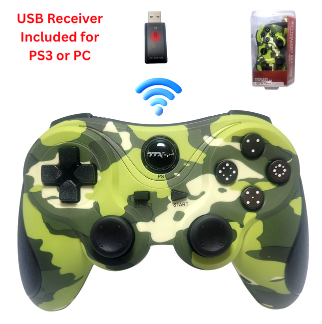 PlayStation 3 / PC 2.4GHz Wireless Controller Camouflage - TTX Tech