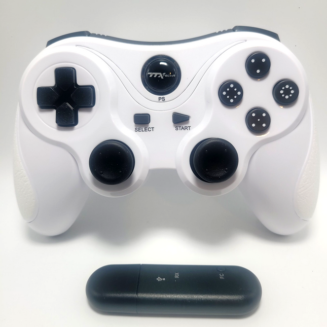 PlayStation 3 / PC 2.4GHz Wireless Controller Ceramic White - TTX Tech